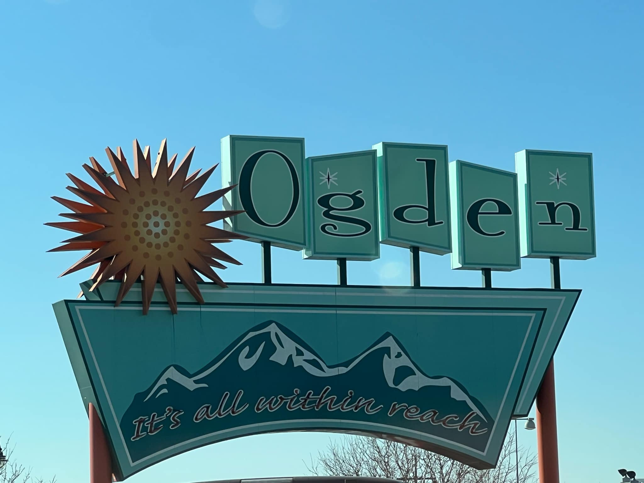 A picture of the Ogden sign.