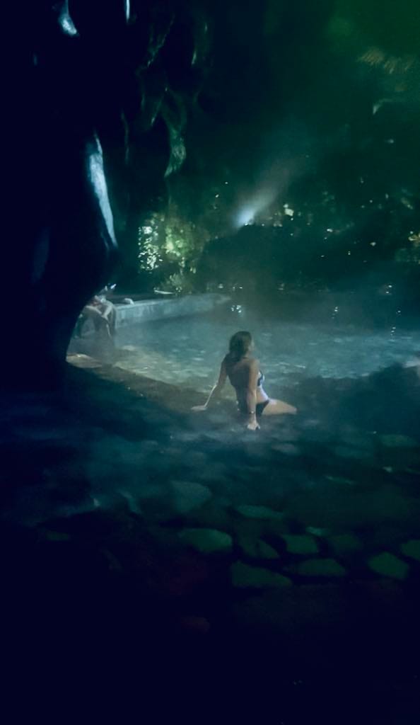 A night therapeutic session in the caves at the Baldi Hot Springs resort.