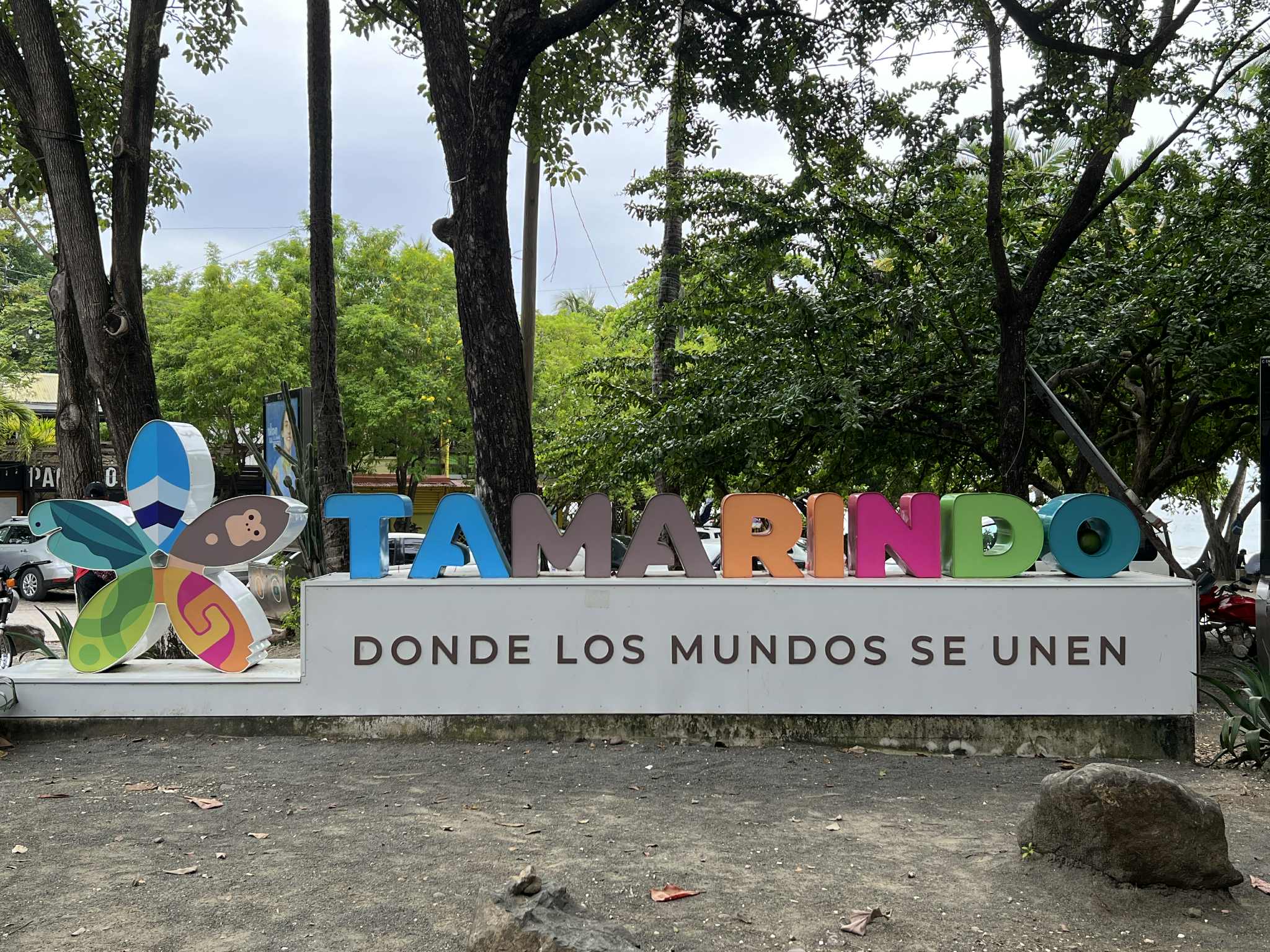 Colorful Tamarindo sign.