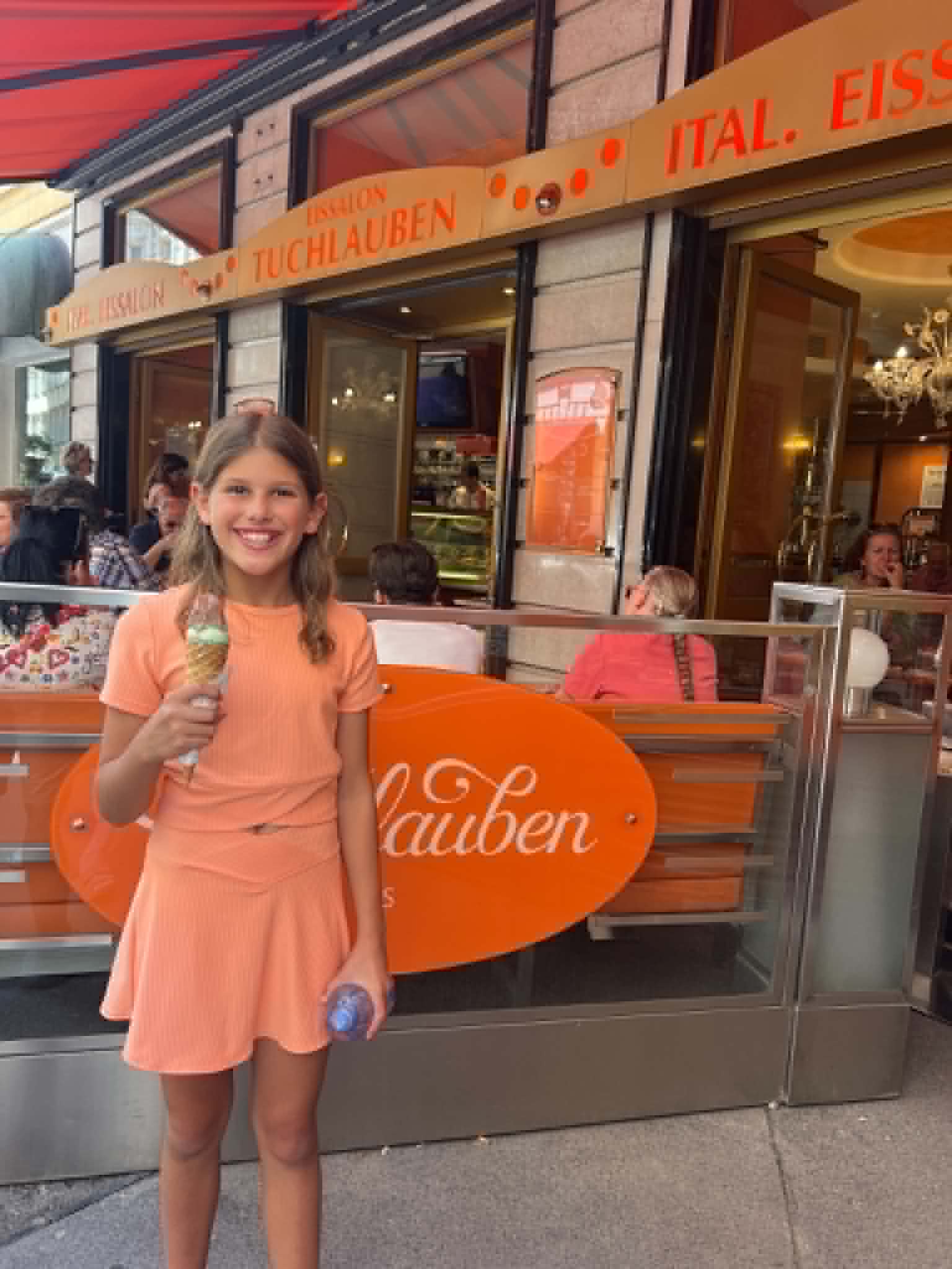Girl with ice cream.