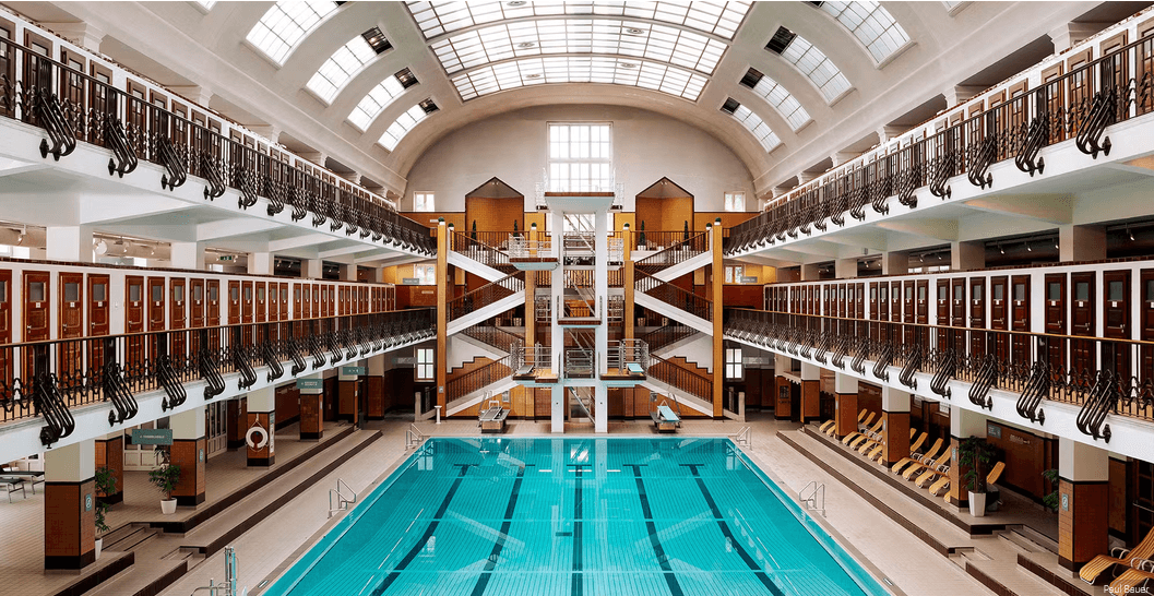 Beautiful, massive, rec center, with really big pool.