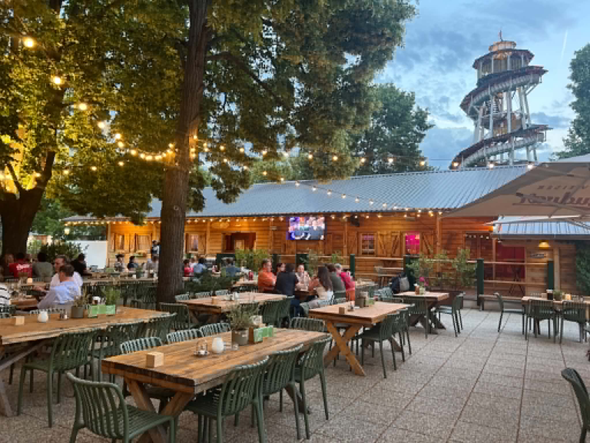 Beer garden at Prater.