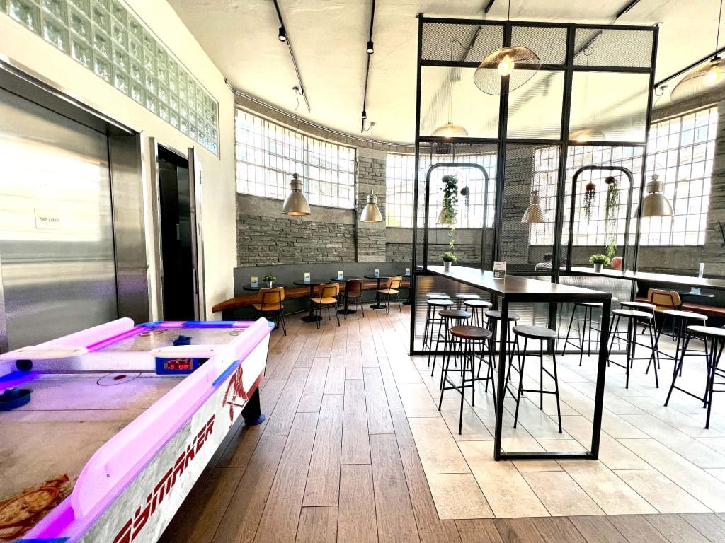 Another room of Burgermeister. It shows how great this spot is while you are in Zurich with kids as it has games you can play while you are waiting for your food.