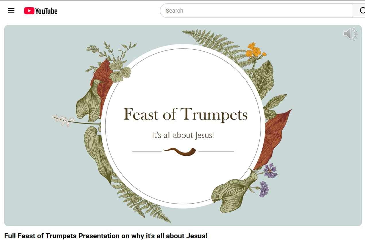 Feast of Trumpets is all about Jesus slideshow presentation picture.